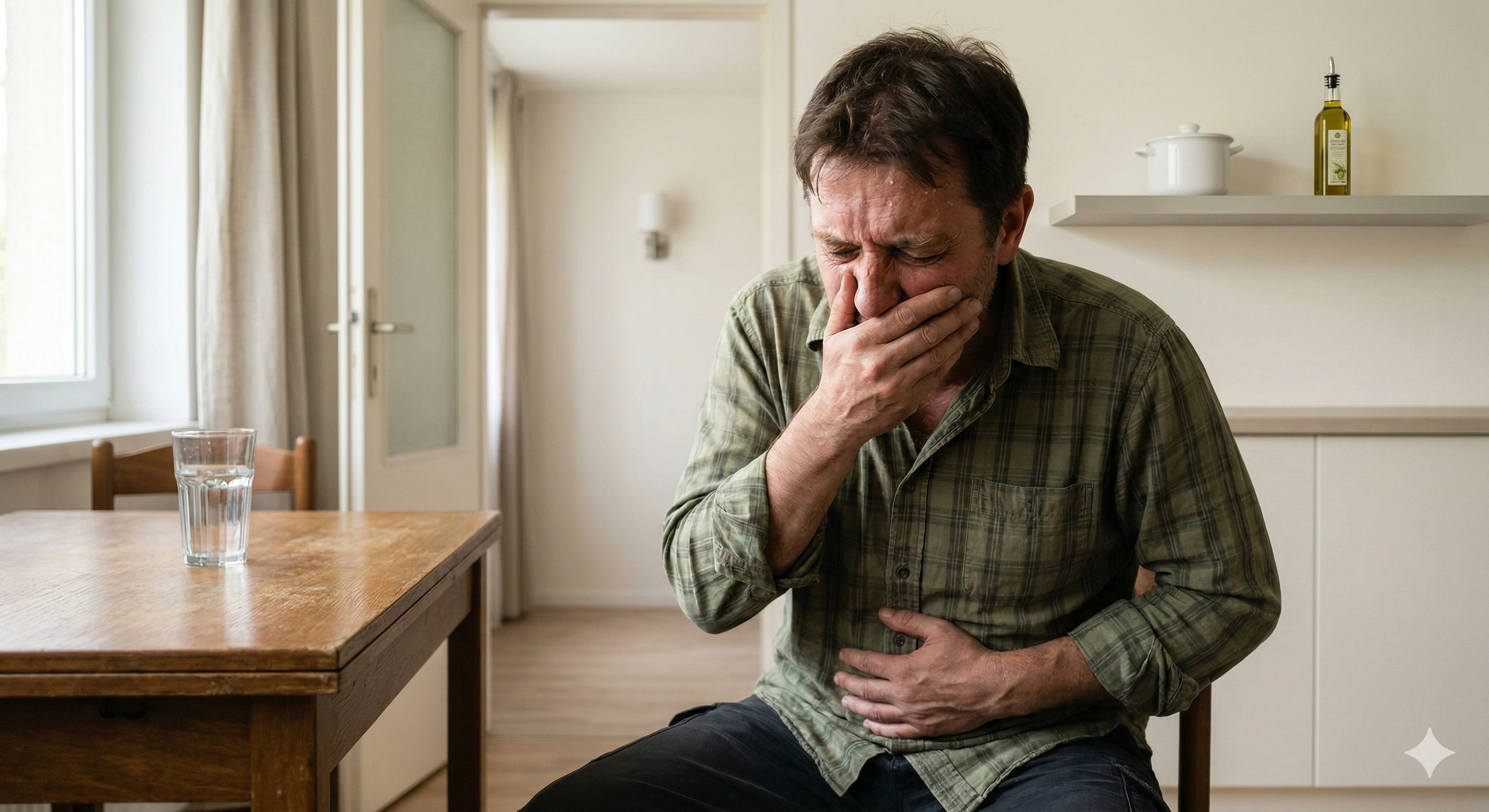 Osoba koja pati od umora i lošeg zadaha zbog toksina