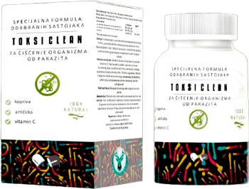 Toksi Clean preparat okružen prirodnim sastojcima